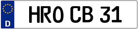 Trailer License Plate